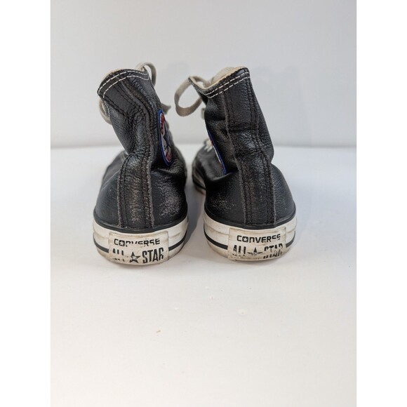 Converse Chuck Taylor All Star Leather High Top Black Men 4 Women 6 - Picture 4 of 13